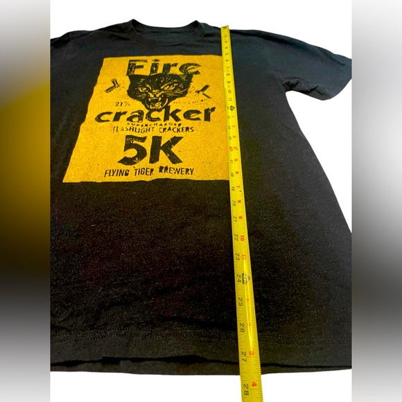Fire Cracker Cat 5K graphic tshirt size Medium/logo, front back - Picture 2 of 5